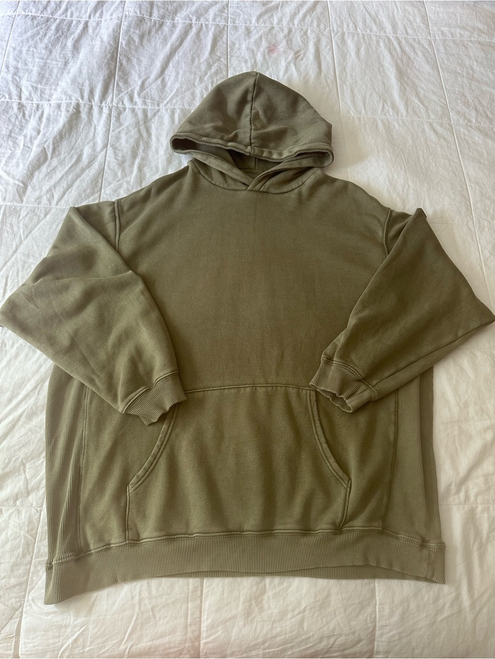 Aerie Olive Army Green Oversized Pullover Hoodie XL